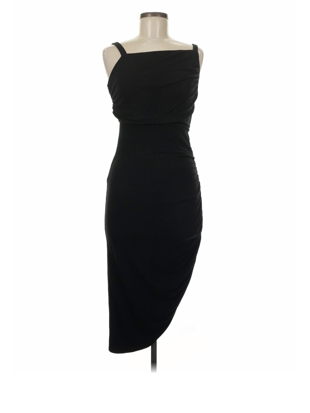 By sofia vergara Black Asymmetrical One-Shoulder Dress